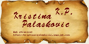 Kristina Palasković vizit kartica